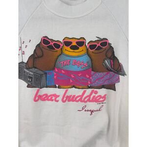 Vintage 1987 Poly Prints Hawaii Bear Buddies Sweatshirt Made USA M